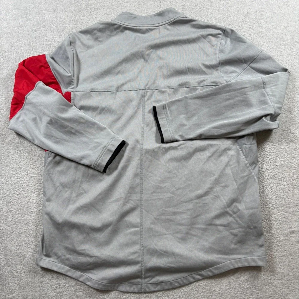 Nike Georgia Bulldogs Mens XL Grey Red Quarter Zip Windbreaker Jacket